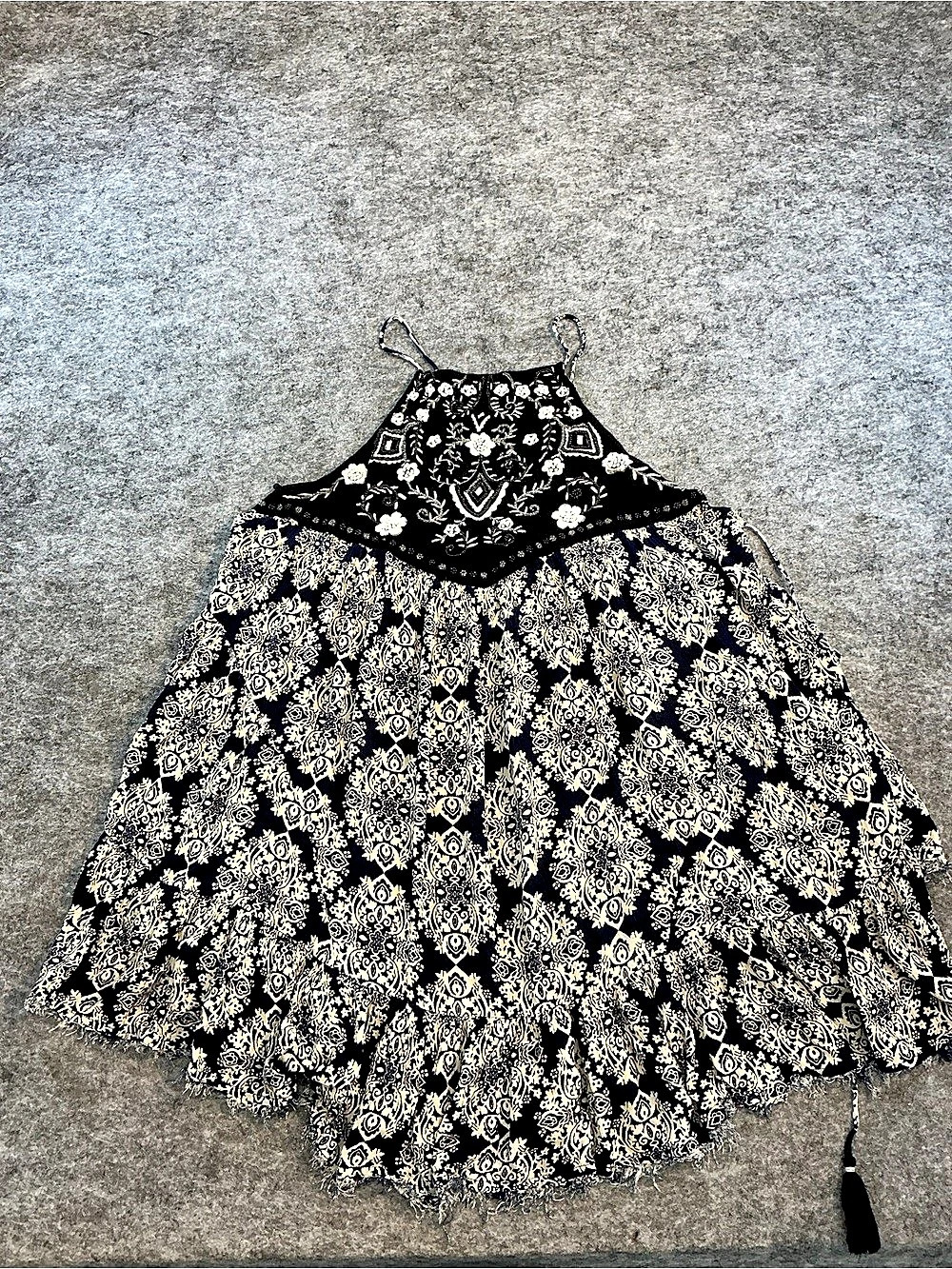 Free People Floral Halter Tunic Dress Size M